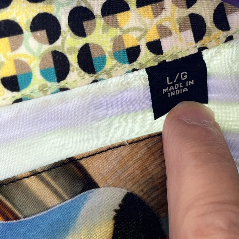 Men's Robert Graham Beautiful Multi Color Long Sleeve Dress Shirt, Cotton - L - Picture 8 of 12